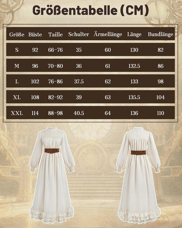 CR ROLECOS Damen Renaissance Korsett Kleid Gothic Piraten Kostüm Mittelalter Korsettumhang Vintage K