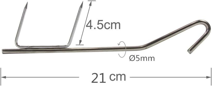 Croch 20 Stück Räucherhaken für Fisch und Fleisch, Räucherhaken