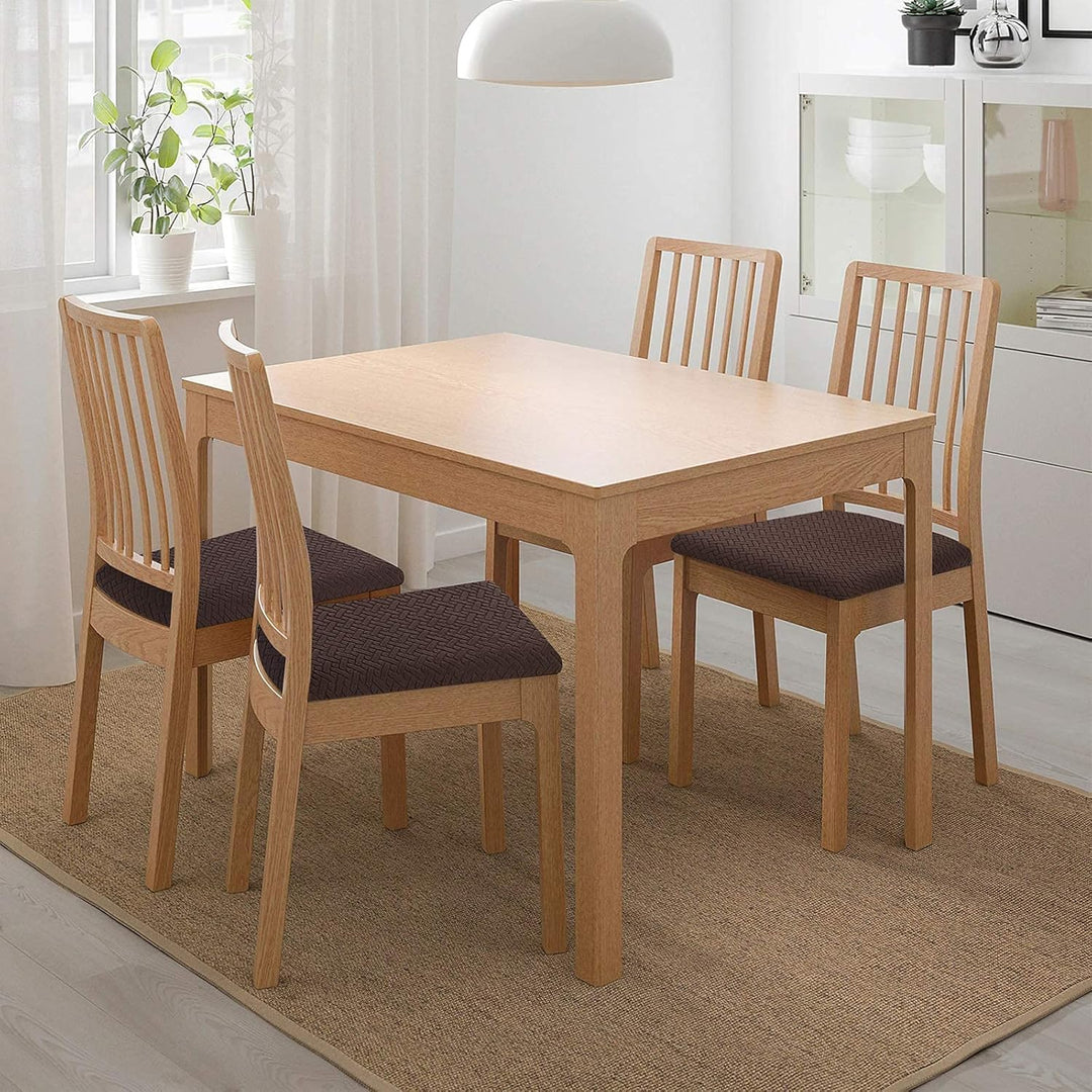 Homaxy Stuhlbezug Sitzfläche 6er Set, Stretch Bezug für Stühle Sitzbezüge für Esszimmerstühle Abwasc