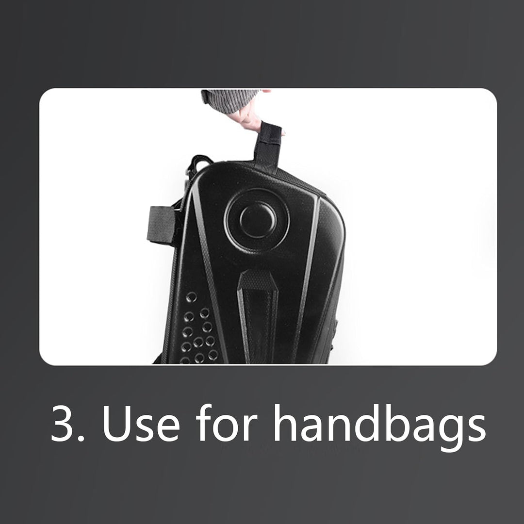 Fahrrad-Gepäckträgertasche, wasserdicht, reflektierender Gurt inklusive, 8,6 l schwarzer Organizer,