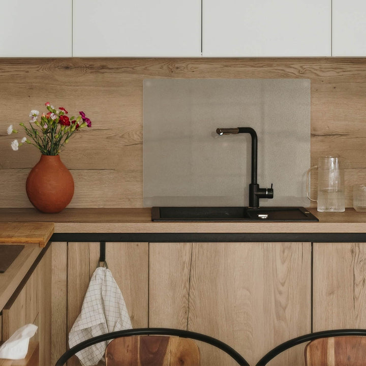 Tulup Küchenwand Spritzschutz Glas 52x40 cm Leicht zu Reinigen Küchenpaneele Schutz vor Verschmutzun