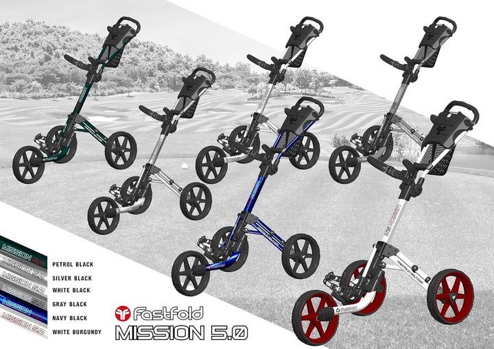 Fast Fold Mission 5.0 Golftrolley Einheitsgrösse Matte Anthrazit/Schwarz, Einheitsgrösse Matte Anthr