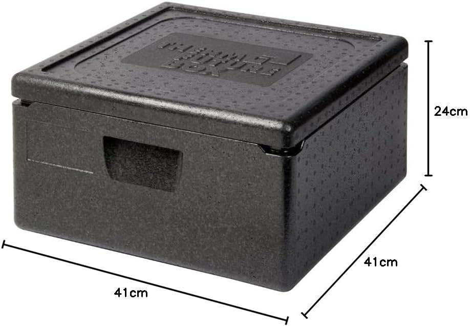 Thermo Future Box Quadratische Thermobx Kühlbox Transportbox Warmhaltebox und Isolierbox mit Deckel,