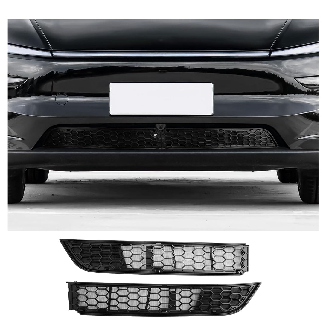 CDEFG Kompatibel mit Tesla Model Y Juniper 2025 2026 Front Kühlergrille Frills Frontstossstangenmask