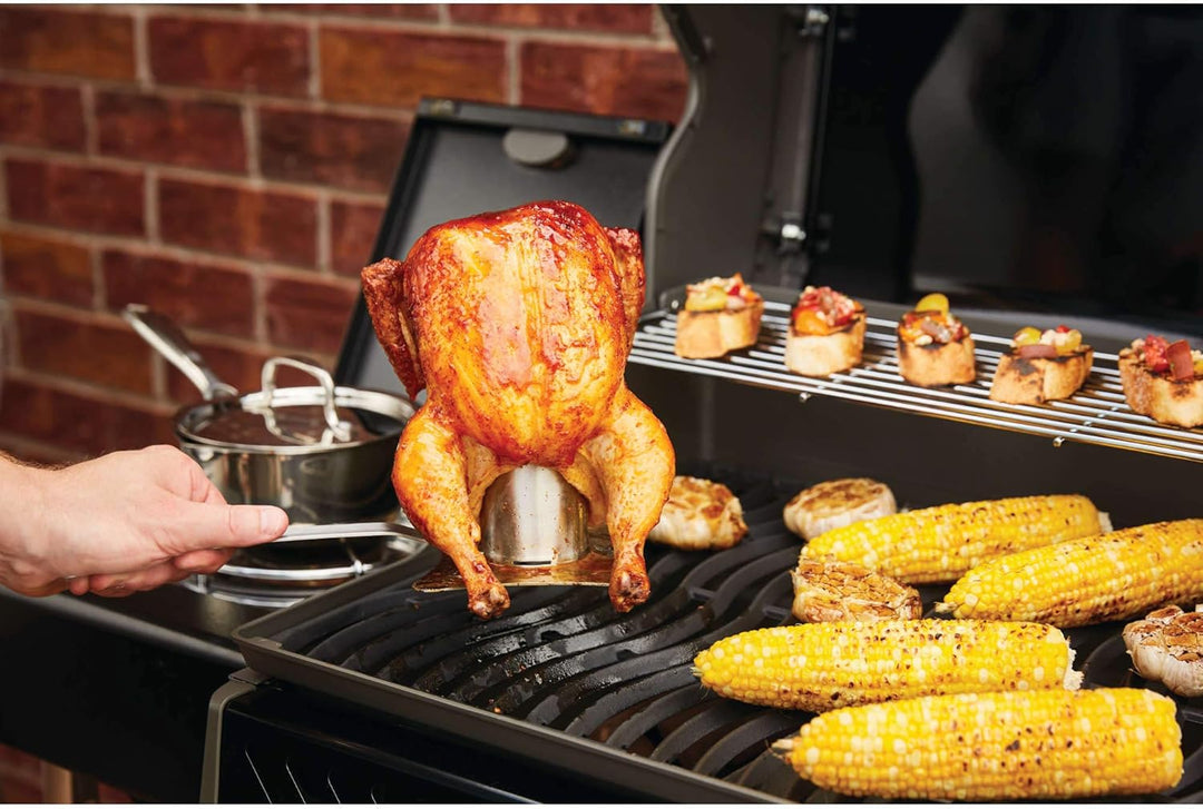 Napoleon Edelstahl Hähnchenbräter BBQ Grillzubehör, langlebig, leicht zu reinigen, Edelstahl, Bierdo