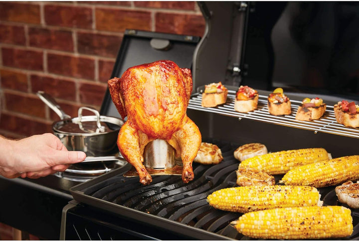Napoleon Edelstahl Hähnchenbräter BBQ Grillzubehör, langlebig, leicht zu reinigen, Edelstahl, Bierdo
