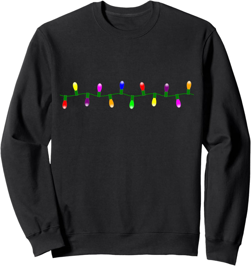 Bunte Weihnachtslichter Sweatshirt