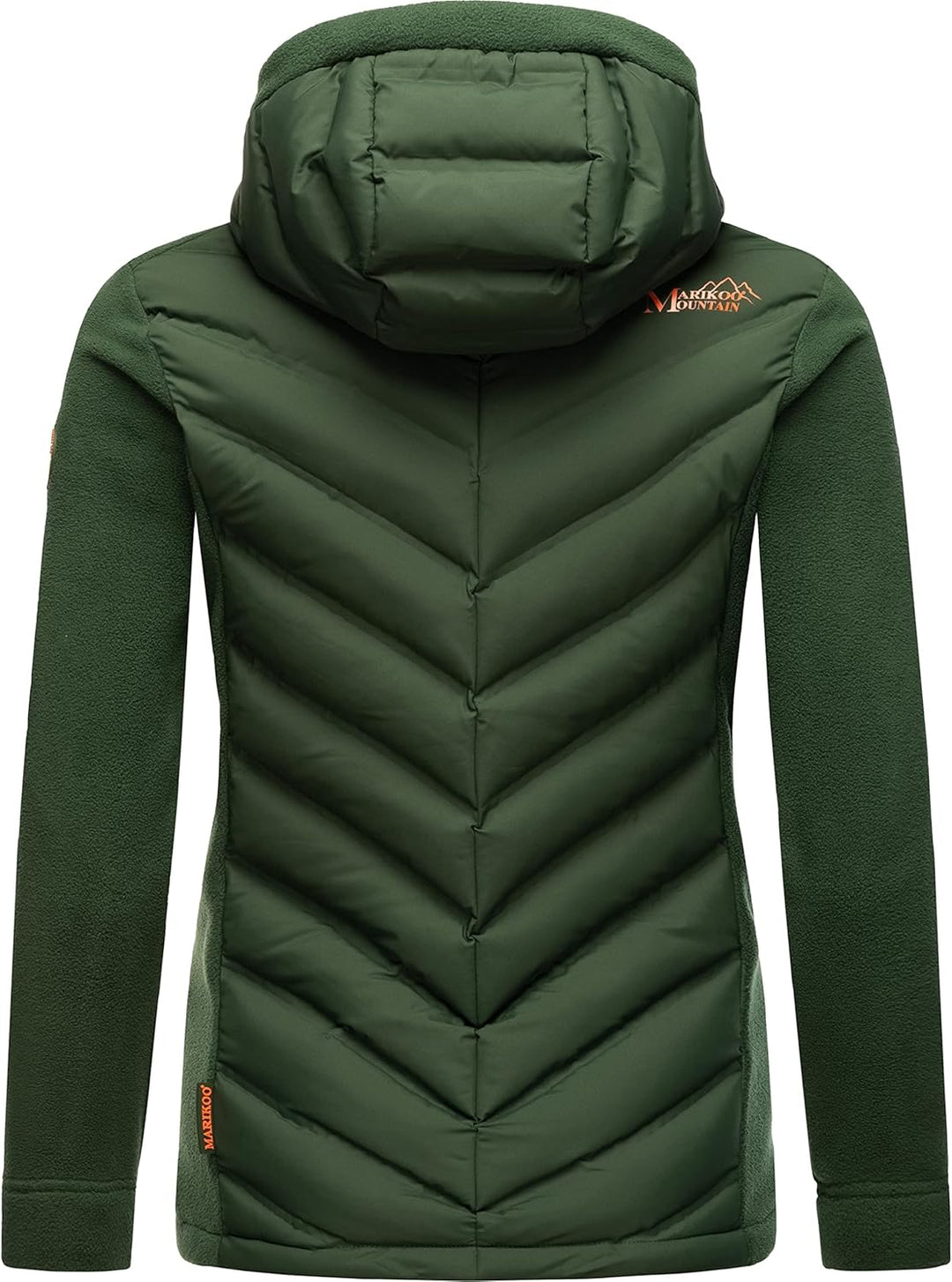 MARIKOO Damen leichte Übergangsjacke Steppjacke Mount Haruna XS Dark Green, XS Dark Green