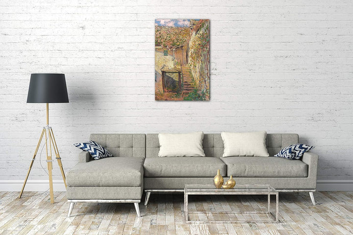 Printed Paintings Leinwand (60x80cm): Claude Monet - L'Escalier 60x80 cm, 60x80 cm