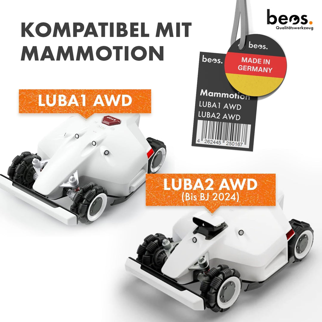 BEOS [Made in Germany] 6er Messerscheibe kompatibel mit Mammotion LUBA1 AWD und LUBA2 AWD (bis BJ 20