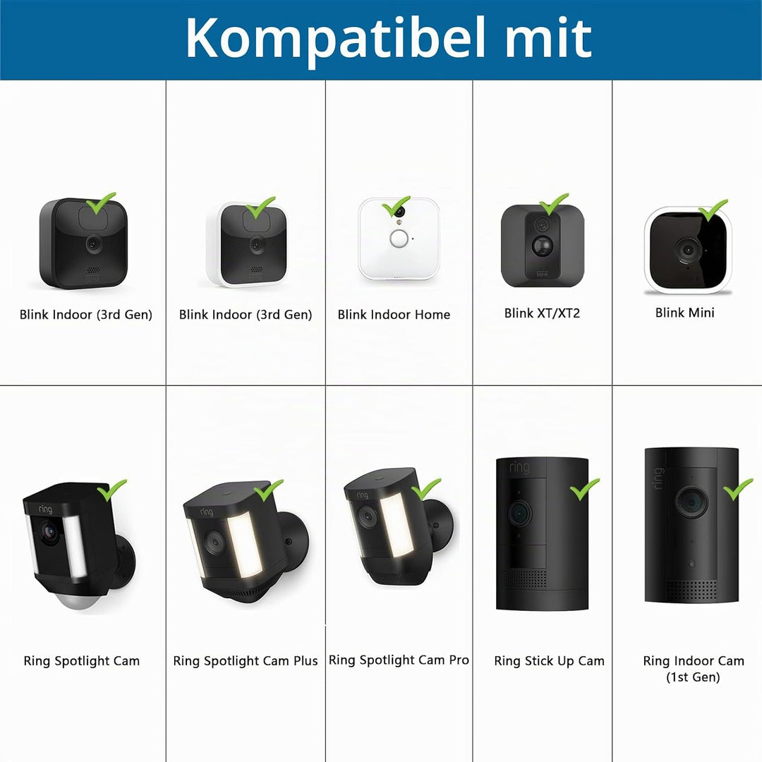 HOLACA Universal Sunshade Rainshade Camera Cover Shield kompatibel mit Ring, Blink, Eufy, Arlo, Wyze