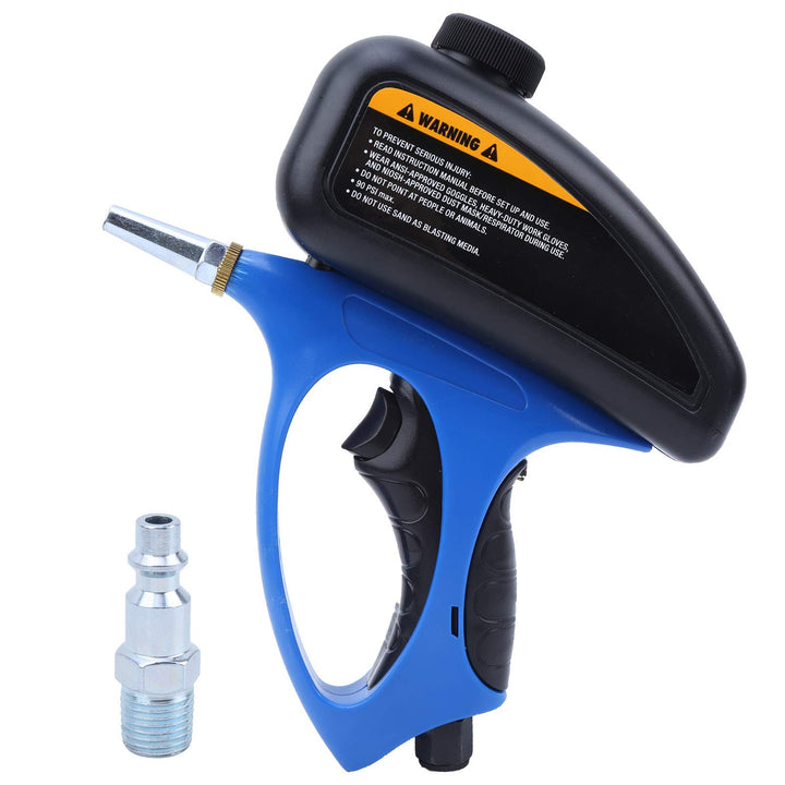 Handgehaltener Sandstrahler, pneumatischer Sandstrahler, rutschfest, rostfrei, Rostentferner für Obe
