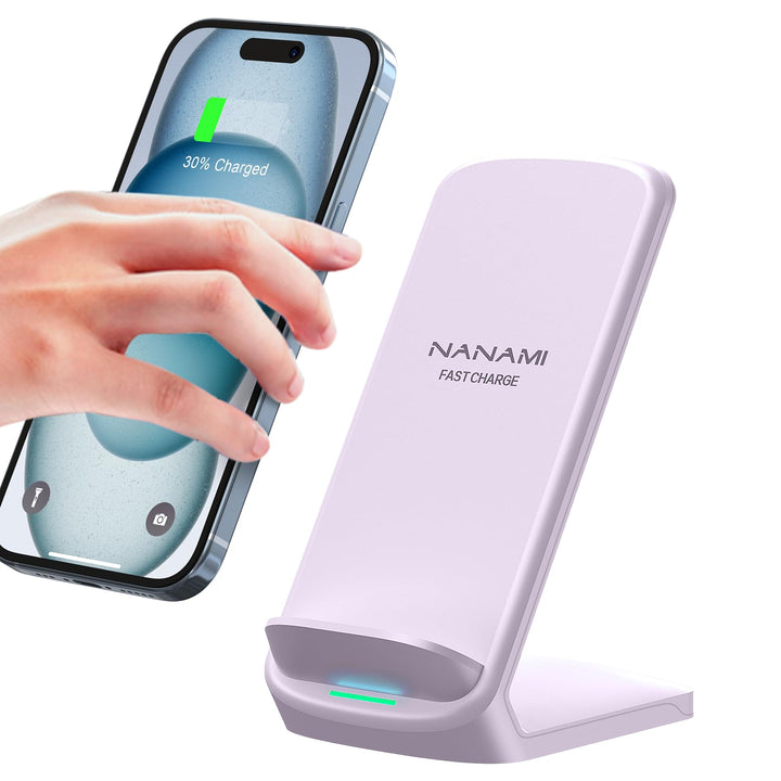 NANAMI Fast Wireless Charger, 10W Induktive Ladestation für Samsung Galaxy S24/S23/S22/S22+/S21/S20/