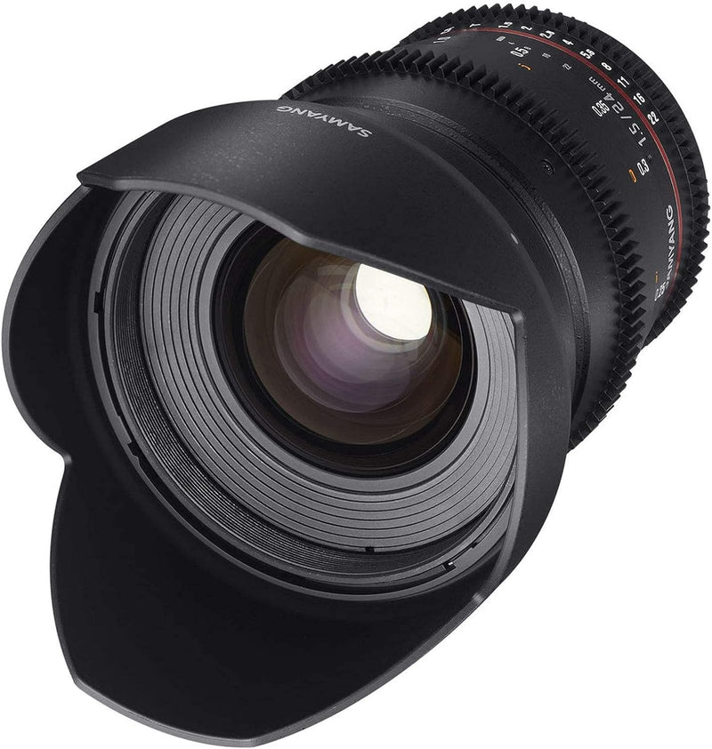 SAMYANG 13024T1.5F T1.5 VDSLR ED UMC II Objektiv für Anschluss Fuji X (24mm), für Anschluss Fuji X