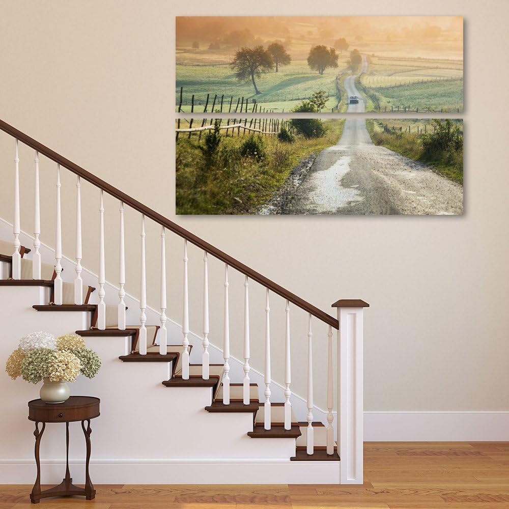 Feeby. Wandbilder - 2 Teile - 150x100 cm - rechteckige Form Bilder Kunstdrucke Deko Panel STRAssE, N