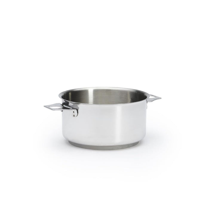 De Buyer 3491.16 Kasserolle - Bratentopf, Edelstahl, Silber, 23,4 x 0,8 x 8 cm