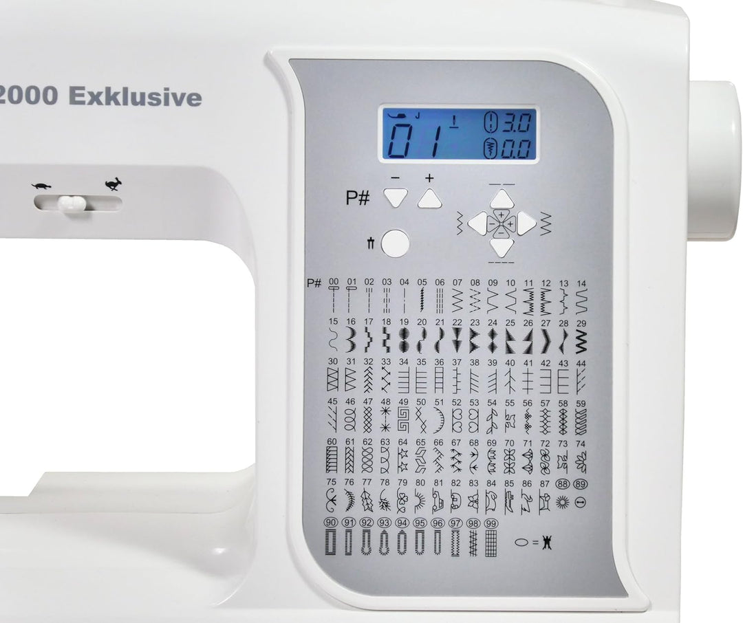 W6 WERTARBEIT W6 N 2000 Exklusive Computer-Nähmaschine-Nähen, Patchen, Quilten (100 Programme)