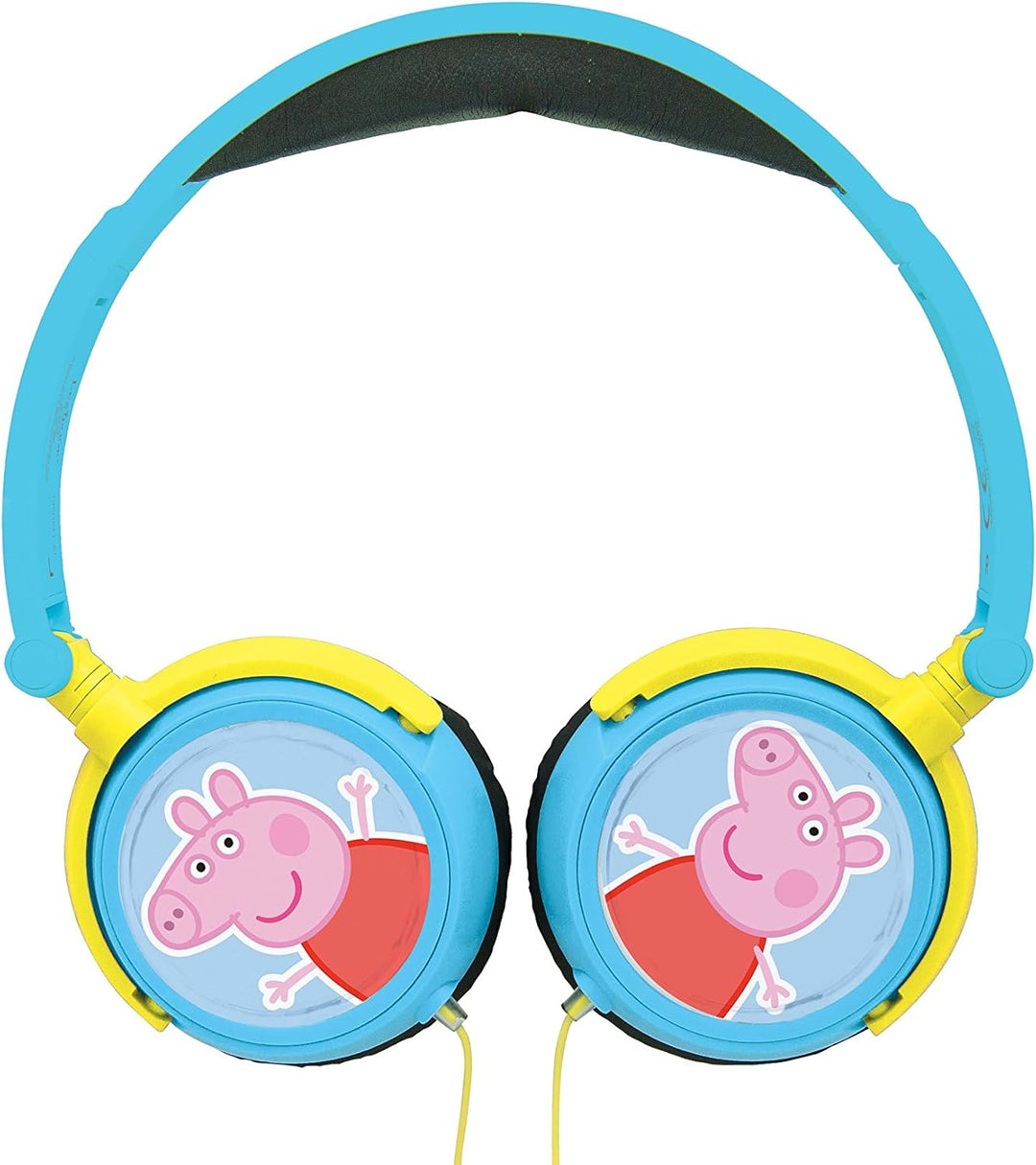 Lexibook, Peppa Pig, Stereo-Kopfhörer, kindersichere Lautstärke, klappbar und einstellbar, blau/grün