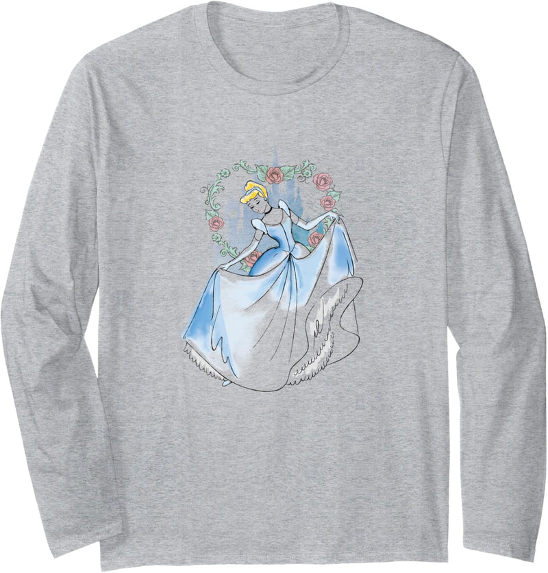 Disney Cinderella Dancing Drawing Langarmshirt