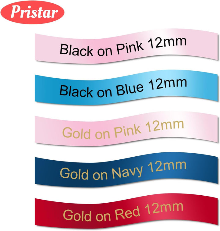 5x Pristar kompatibel Textil-Schriftband für Brother P-touch TZe-R531 TZe-RE31 TZe-RE34 TZe-RN34 TZe