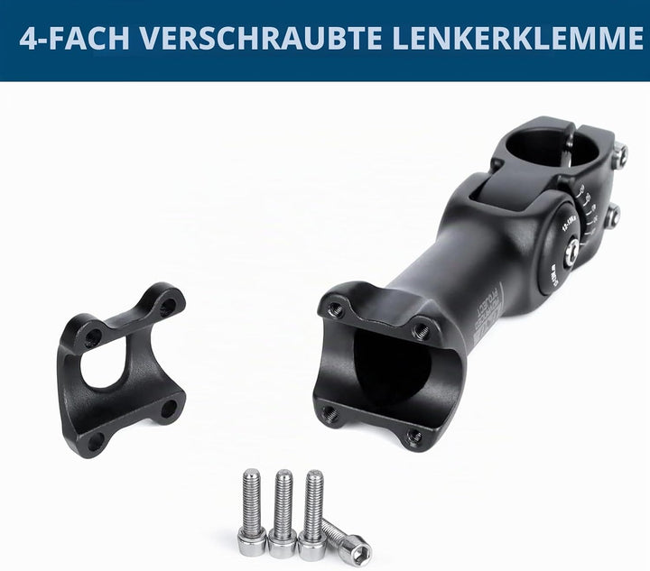 BESNIN MTB Vorbau 0-60° 31.8mm Fahrrad Vorbau verstellbar MTB 90mm/110mm/120mm/130mm Mountainbike Le