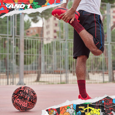 AND1 Chaos Basketball: Offizielle Regulierung Grösse 7 (74,9 cm) Gummi - Deep Channel Construction S