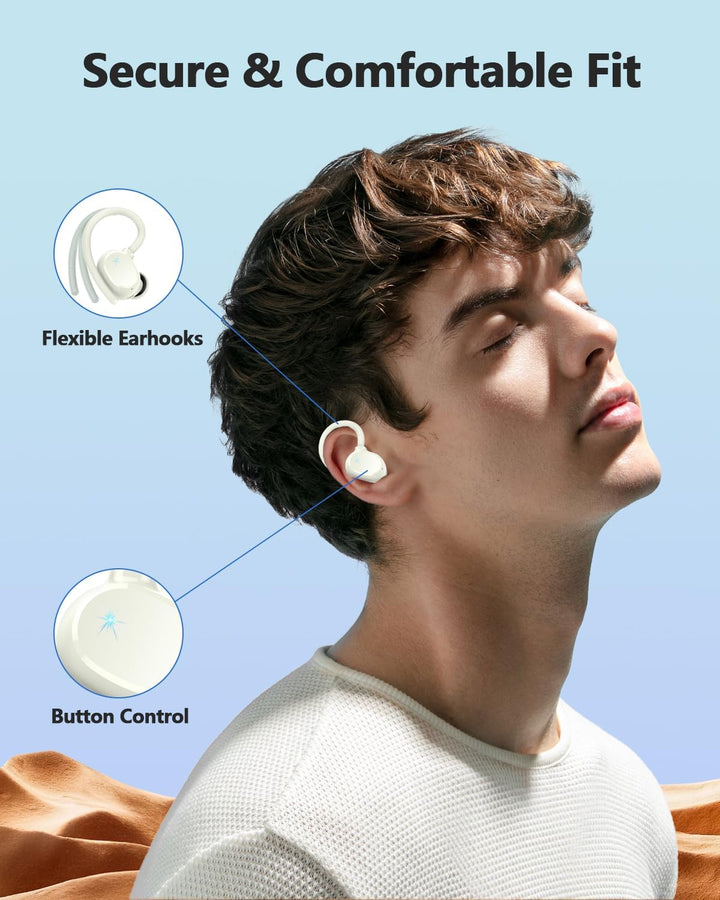 Bluetooth Kopfhörer Sport, 2026 in Ear Kopfhörer Kabellos Bluetooth 5.3 mit HD Mic, Herausragender S