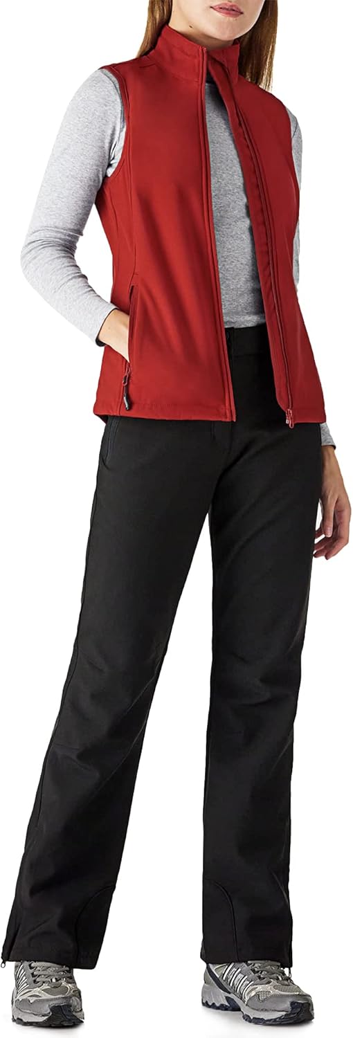 Outdoor Ventures Softshell Weste Damen Ärmellose Jacke Laufweste Leicht Winddicht Warm Fleeceweste S
