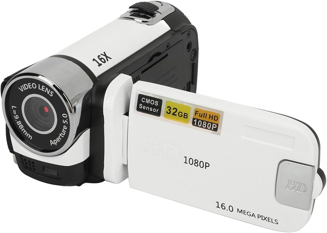 D90 1080P 16MP Digitalkamera 2,4 Zoll Schwenkbildschirm Camcorder 16X Zoom HD Videorecorder mit Füll