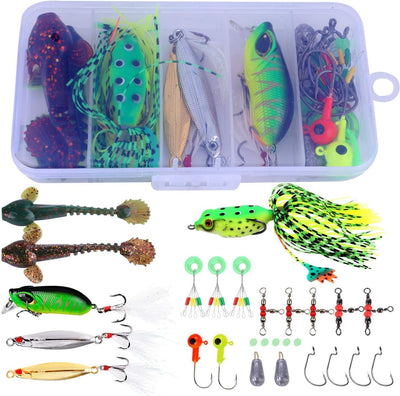 Sougayilang Angelrute und Rolle Combos, Kohlefaser Teleskop Angelrute 12 +1 BB Spinning Reel mit Tra