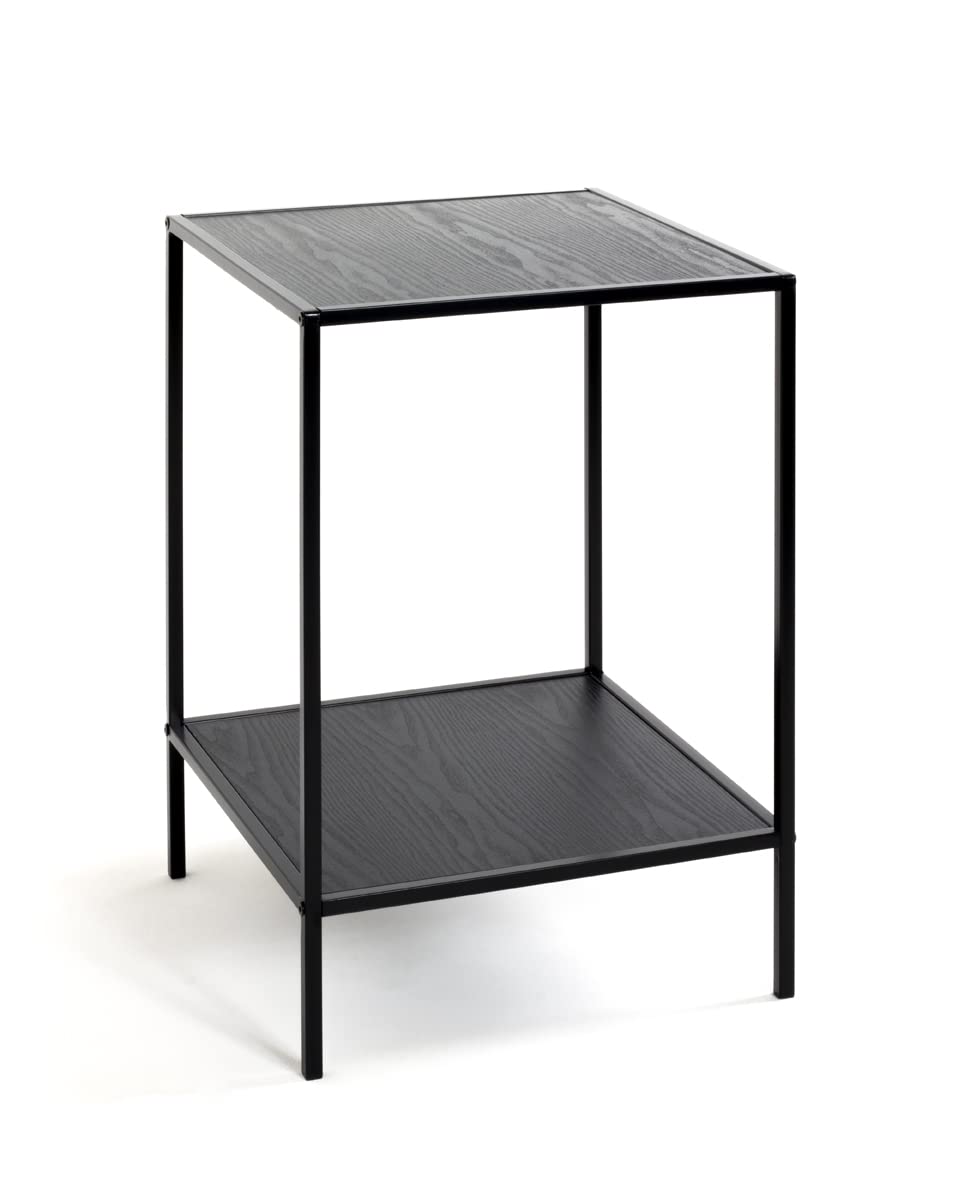 HAKU Möbel Beistelltisch, MDF, schwarz, B 40 x T 40 x H 60 cm