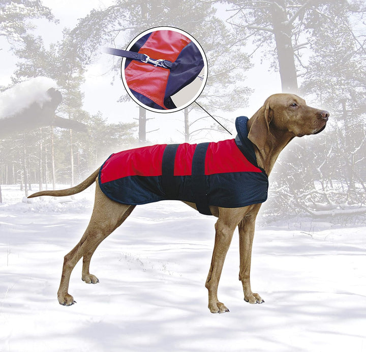 Karlie 5232264 Hundemantel Eisbär L: 50 cm schwarz 2 Bauchgurte
