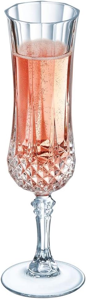 Cristal d´Arques Serie Longchamp ECLAT 6-er Set Sektkelch, 14 cl, Glas, Transparent, 6 Stück (1er Pa