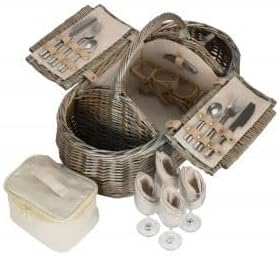 Red Hamper 4 Person Boat Fitted Picnic Basket