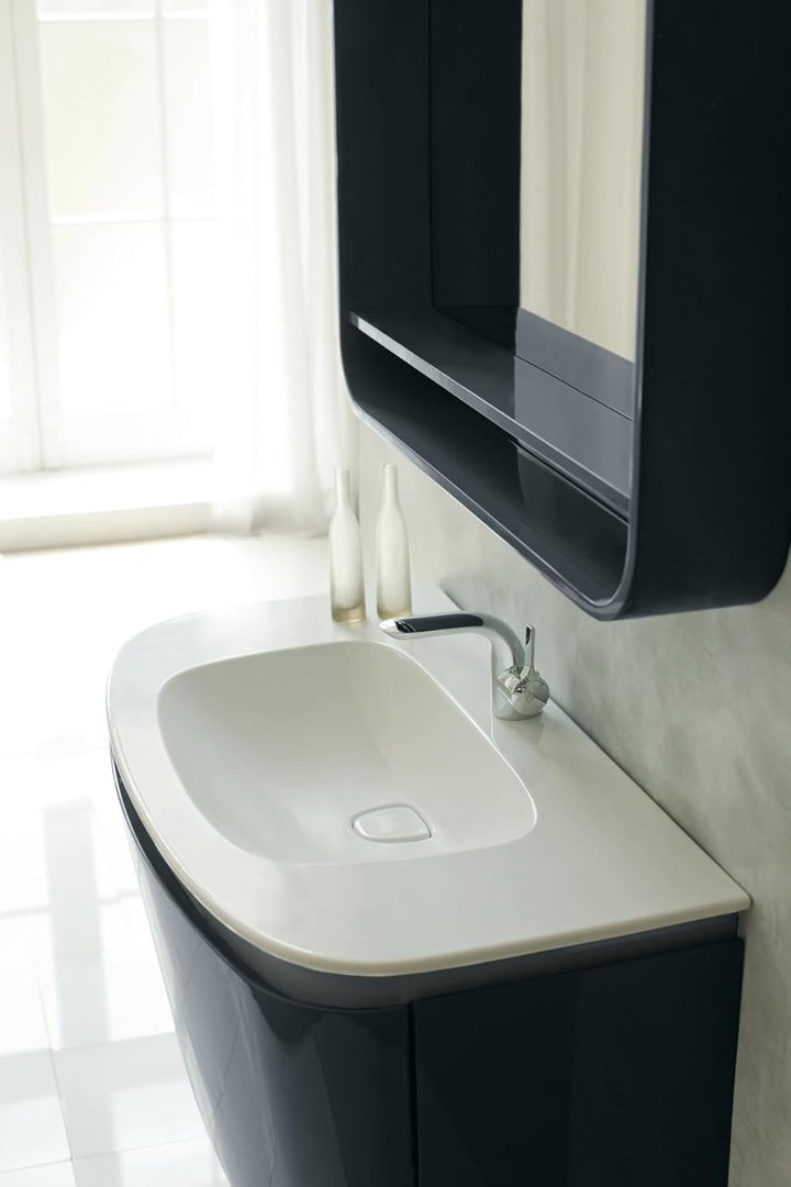Ideal Standard A4258AA Melange Waschtischarmatur mit Zugknopf-Ablaufgarnitur, Chrom mit Ablaufgarnit
