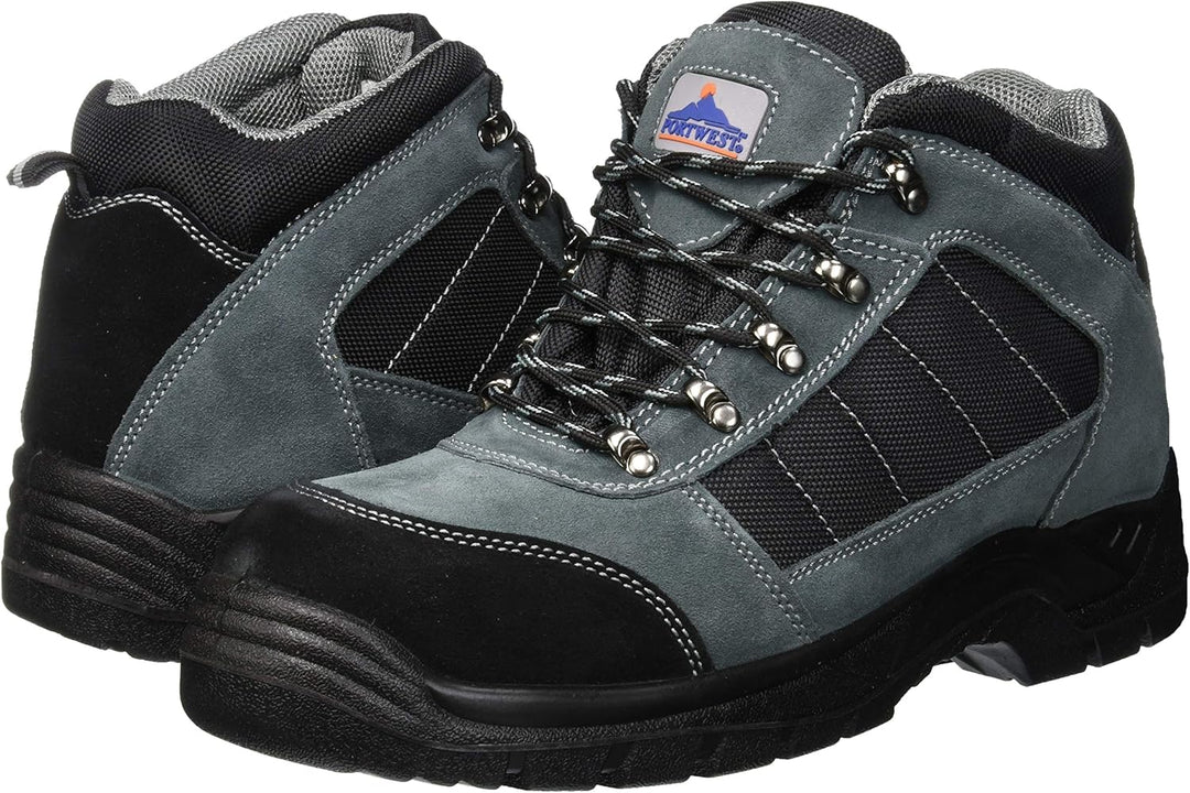 Portwest Steelite Trekker Sicherheitsstiefel S1P , Grösse: 45, Farbe: Schwarz, FW63BKR45 45 EU Schwa