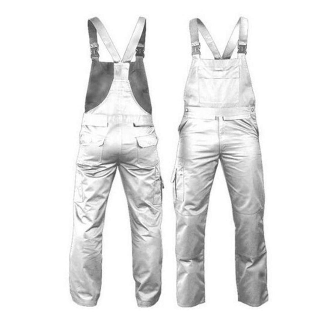Leber &amp; Hollman Herren Arbeits-Latzhose LH-Bister, 65 % Polyester 35 % Baumwolle 270 g/m2, mit Tasch