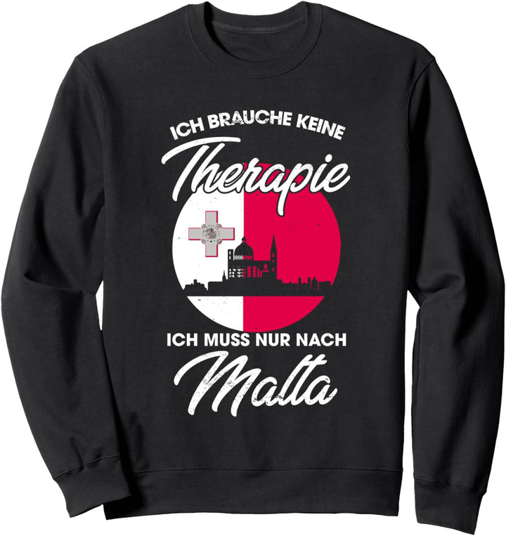 Maltesische Flagge I Malta Urlaub I Malta Sweatshirt