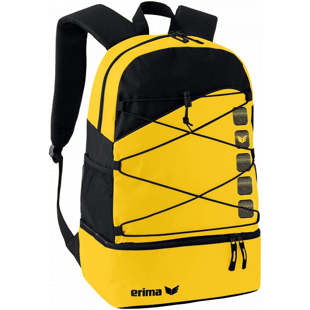 Erima Rucksack Club 5 Multifunktionsrucksack mit Bodenfach Einheitsgrösse Gelb/Schwarz, Einheitsgrös