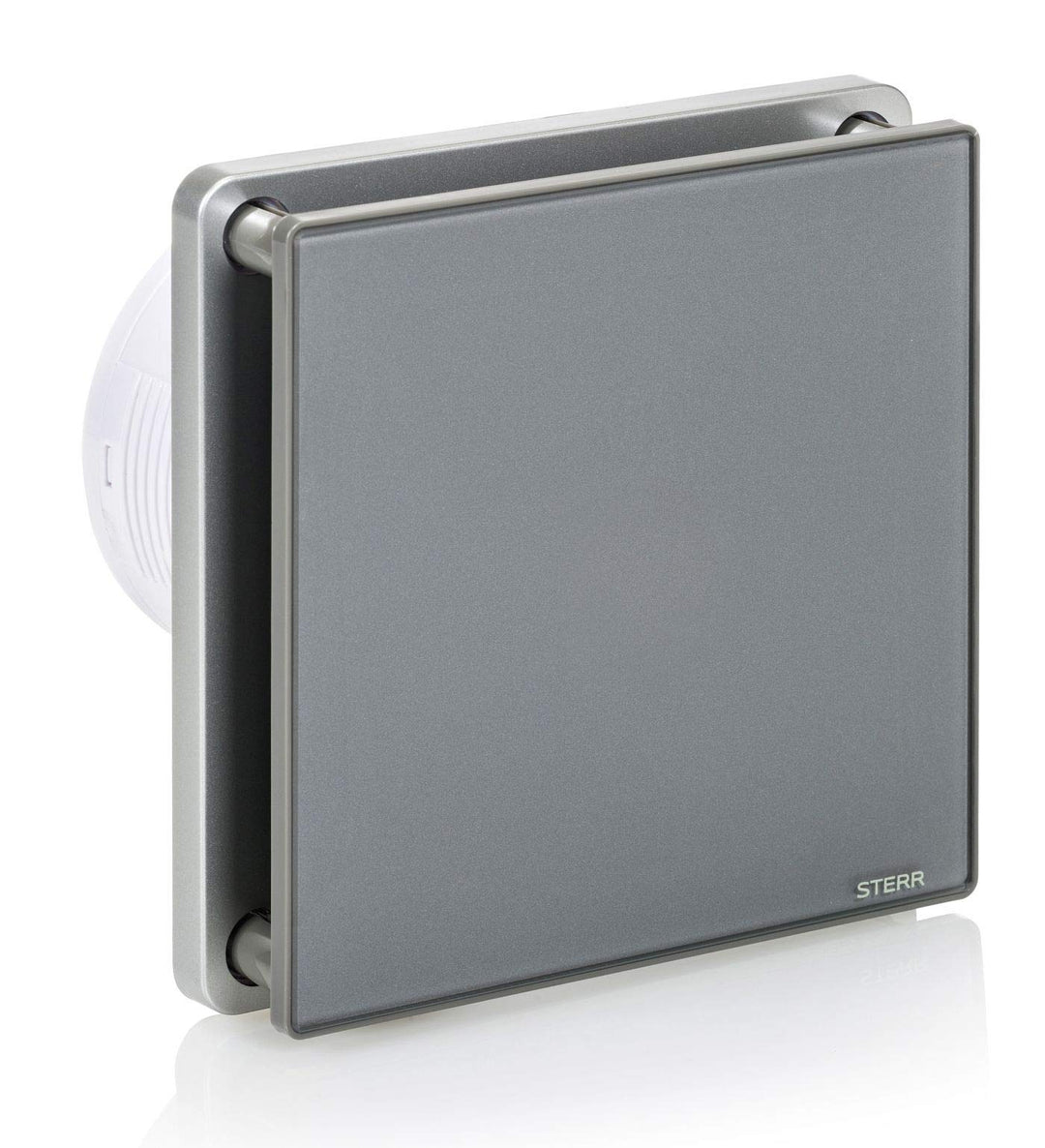 STERR - Grau Badezimmerlüfter mit Glasfront - BFS100-G 100 mm BASIC, 100 mm Modern