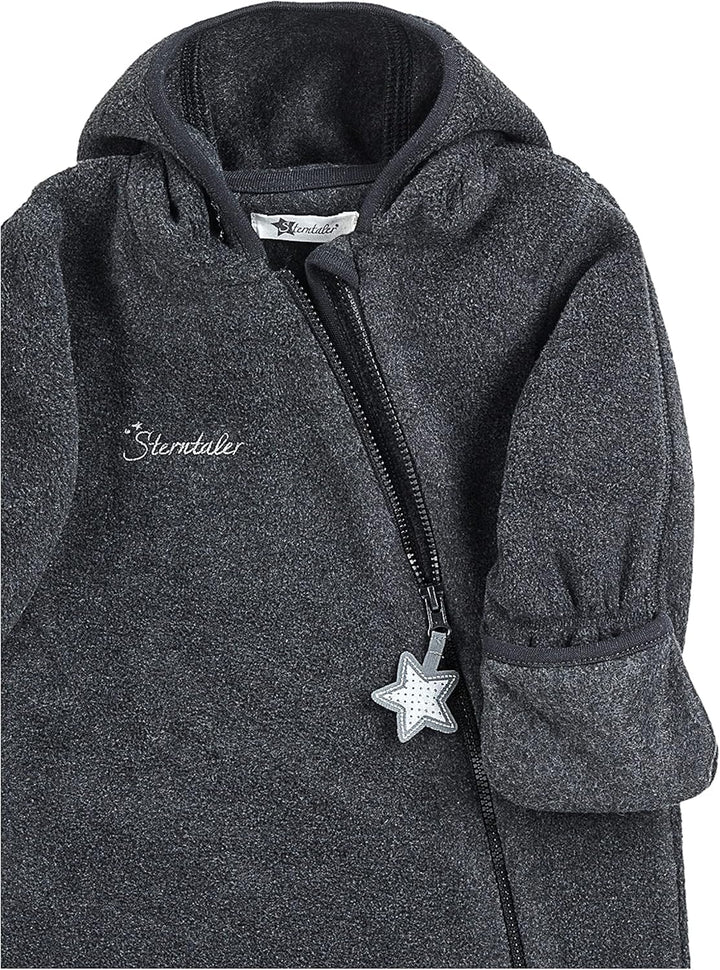 Sterntaler Unisex Baby Fleece Overall 62 Anthrazit Mel., 62 Anthrazit Mel.