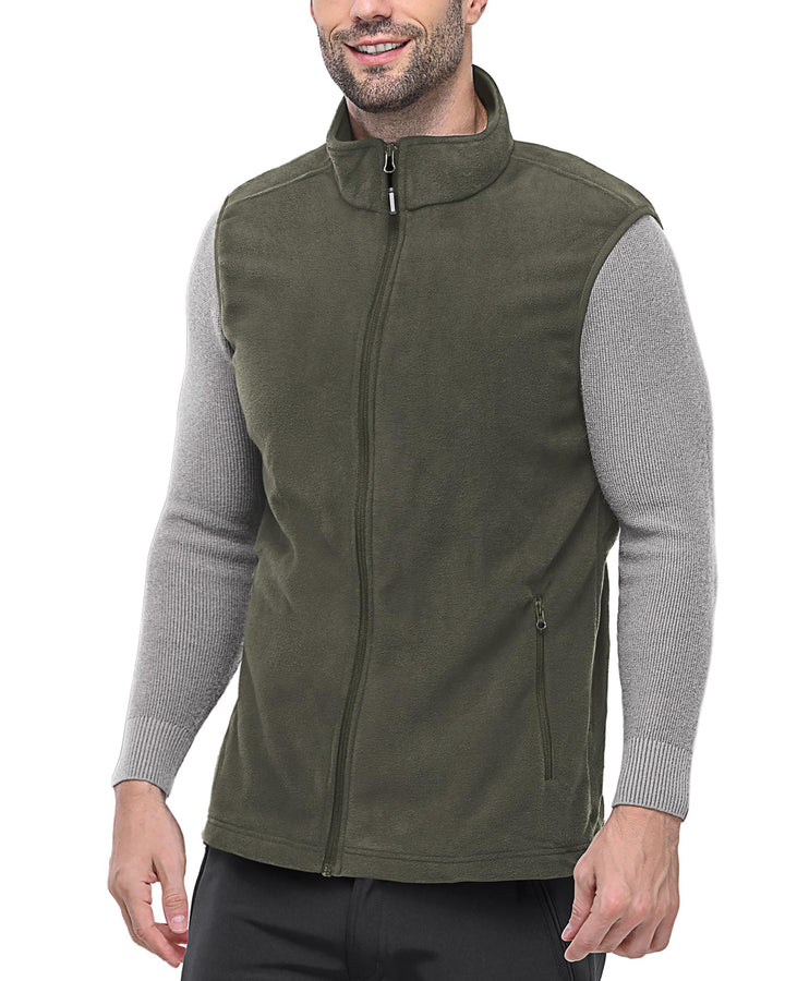 Outdoor Ventures Fleece Weste Herren Leicht Ärmellose Fleeceweste Jacke Winddicht Warm Gefütterte Wi