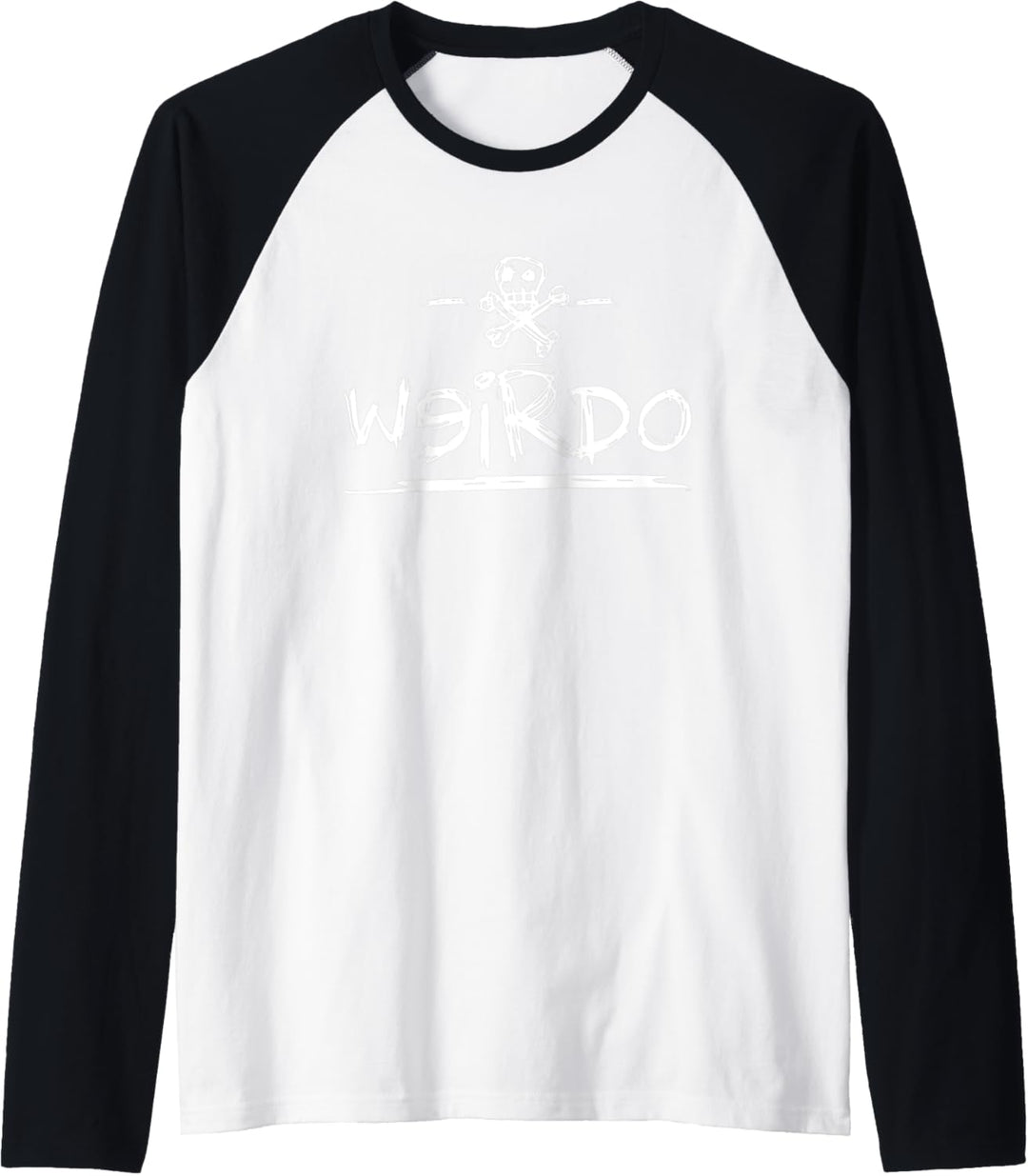Herren Gothic EMO Punk 00s 2000s - Goth Kawaii Weirdo EMO Raglan