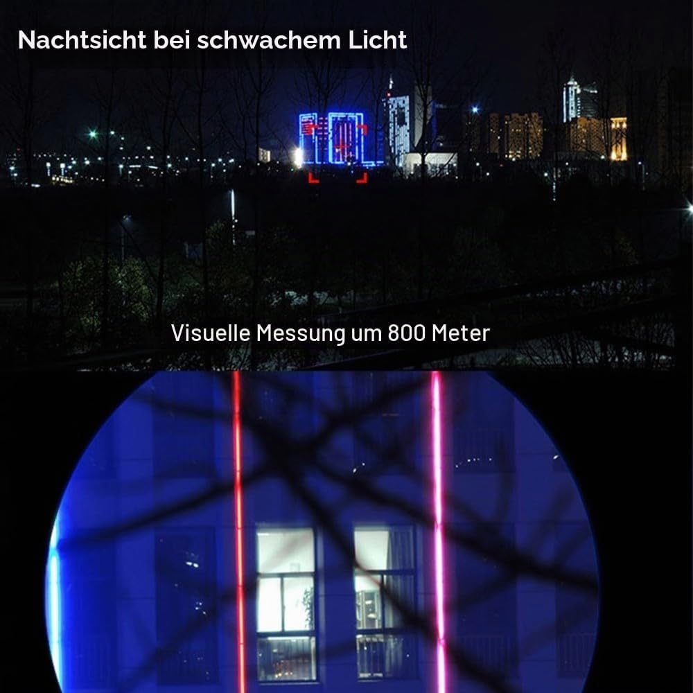 Ferngläser mit Nachtsicht, 80X80 HD Fernglas für Erwachsene, Wasserdicht Taktisches Fernglas mit FMC