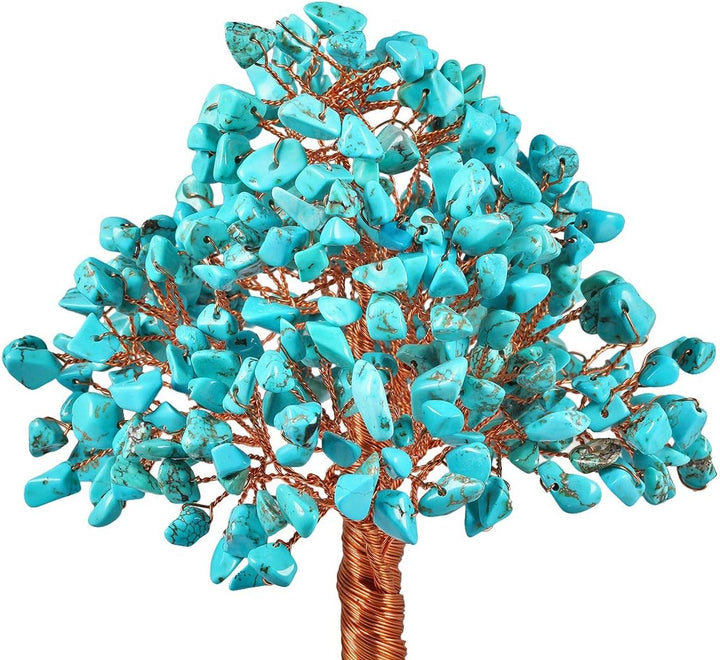 KYEYGWO Geld Baum auf Achat Basis Bonsai Skulptur Figur für Glück Reichtum Gesundheit 5"-5,9" hoch g