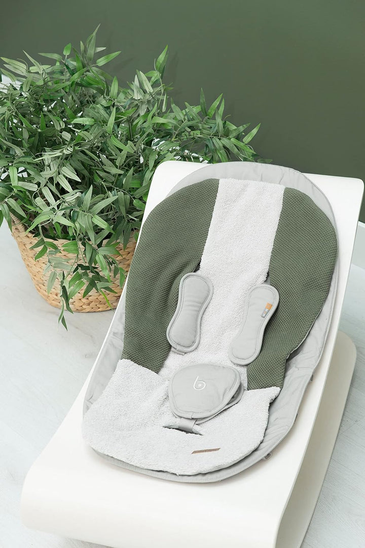 BO BABY'S ONLY - Multicomforter aus Baumwolle - 68x40 cm - für Jungen und Mädchen - Silbergrau, Silb