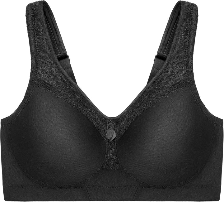 Glamorise Damen Full Coverage Bra 105E Schwarz, 105E Schwarz