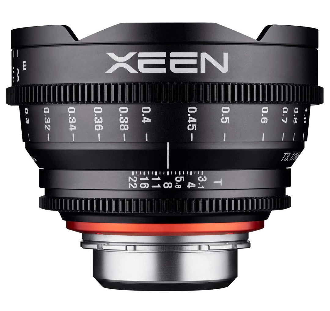 XEEN Cinema 14mm T3,1 PL Vollformat Objektiv MF Cine Video Lens für hohe Auflösungen mit Follow Focu