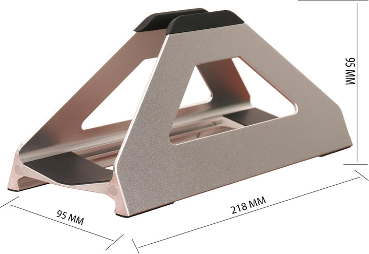 Vertikaler Laptop-Ständer, MacBook Halter mit werkzeugloser Weitenverstellung, Hochwertiger Aluminiu