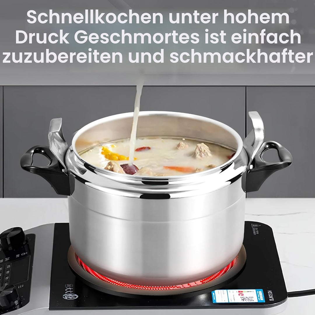 Schnellkochtopf für Küche und Gastronomie, Schnellkochtöpfe aus Aluminiumlegierung mit sicherem Vent
